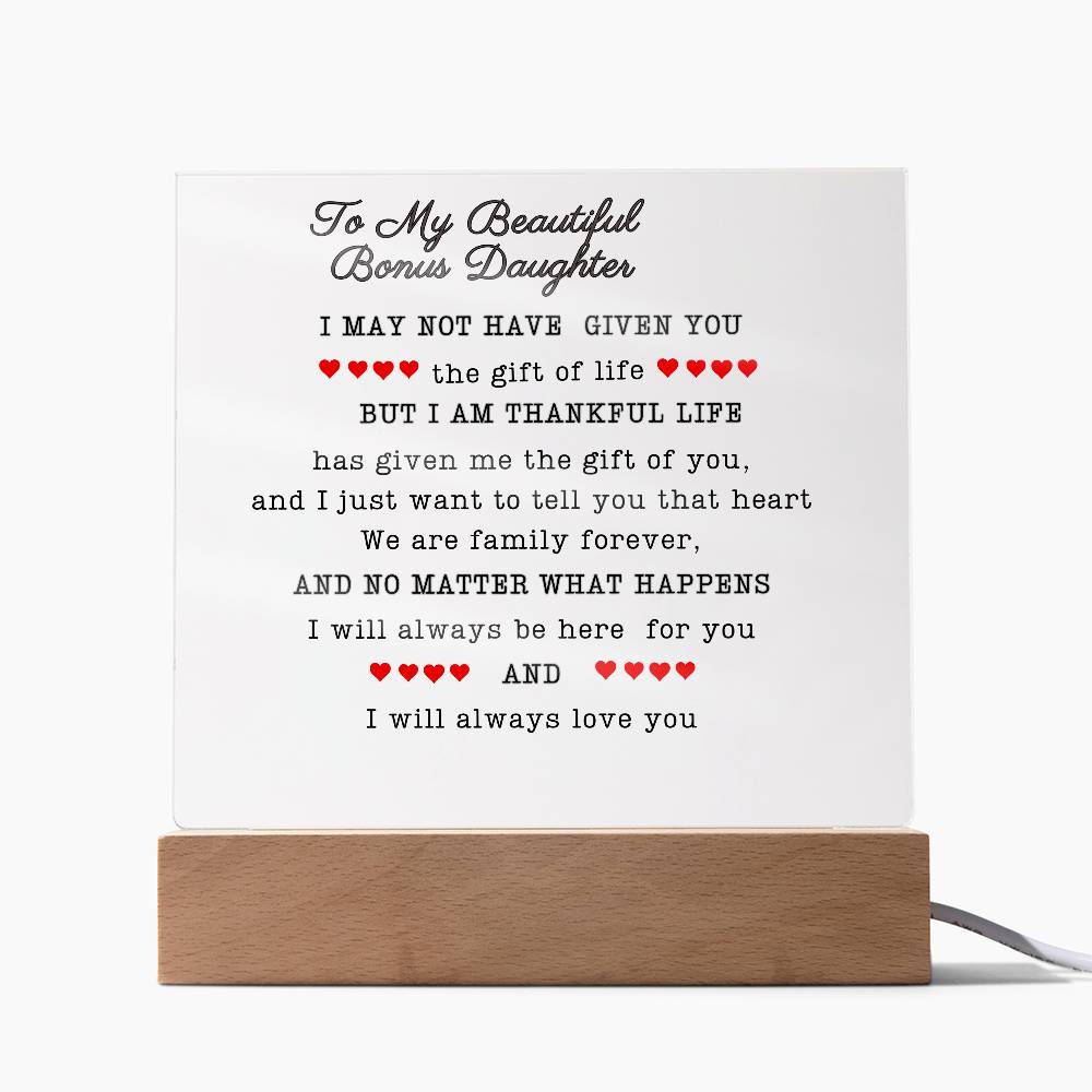 To My Beautiful Daughter