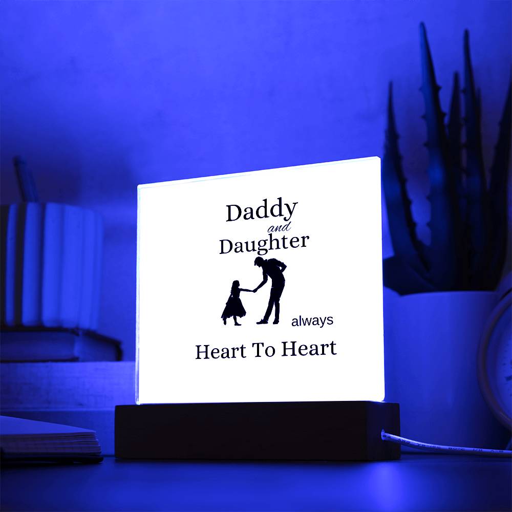 Acrylic Square Plaque  Gift For Dad