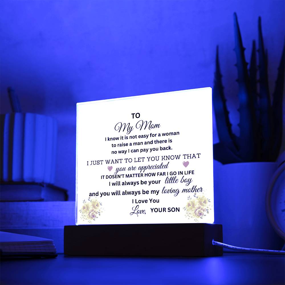 Mom Thank You Gifts, Gift For Mom From Son ,Birthday Mother's Day Gift