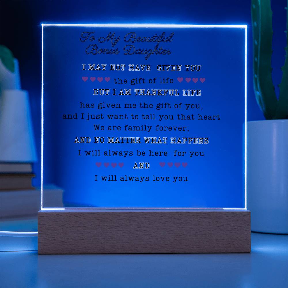 To My Beautiful Daughter