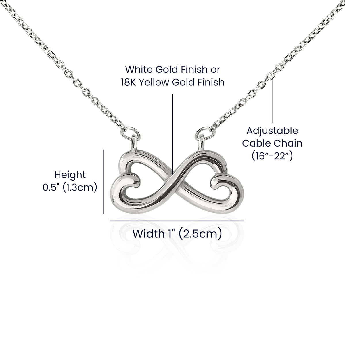 Engagement Gift for Couple – Endless Love Necklace with Message Card