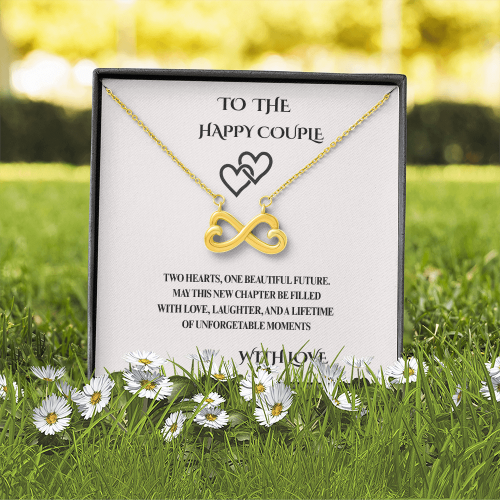 Engagement Gift for Couple – Endless Love Necklace with Message Card