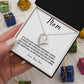 Love Knot Necklace For Mom, Forever Love Necklace