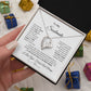 Forever Love Necklace with On Demand Message Card,  Gift For Soulmate