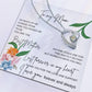 To My Beautiful Mom Necklace  With Blessing Card      Mom Party Gift
