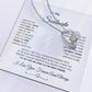 Forever Love Necklace with On Demand Message Card,  Gift For Soulmate