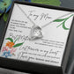 To My Beautiful Mom Necklace  With Blessing Card      Mom Party Gift