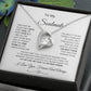Forever Love Necklace with On Demand Message Card,  Gift For Soulmate