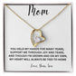 Love Knot Necklace For Mom, Forever Love Necklace