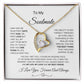 Forever Love Necklace with On Demand Message Card,  Gift For Soulmate