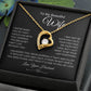 Love knot Necklace To My Beautiful Wife, Gift For Mom Mom's Birthday, Wedding Gift