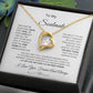 Forever Love Necklace with On Demand Message Card,  Gift For Soulmate