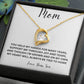 Love Knot Necklace For Mom, Forever Love Necklace