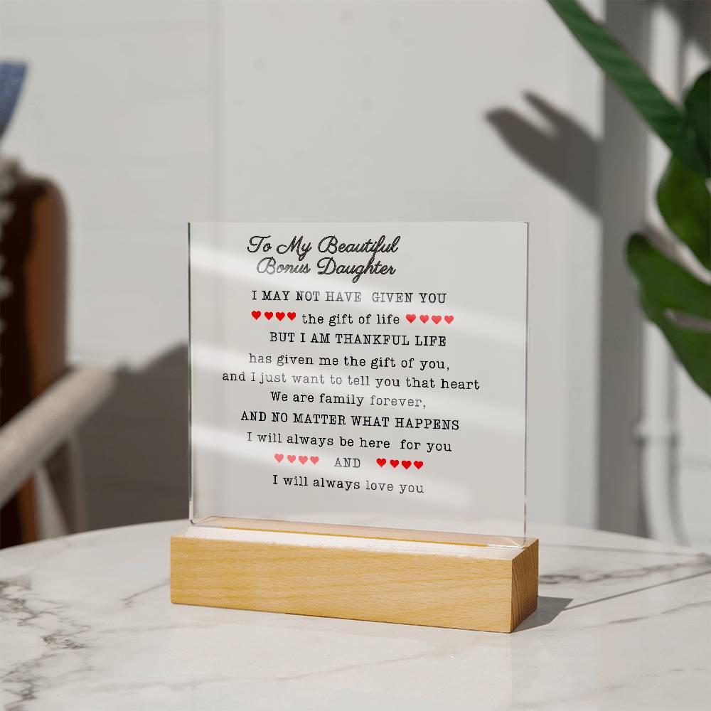 To My Beautiful Daughter