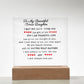 To My Beautiful Daughter