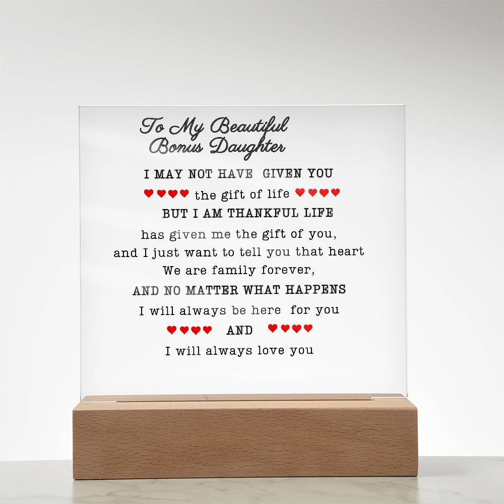 To My Beautiful Daughter