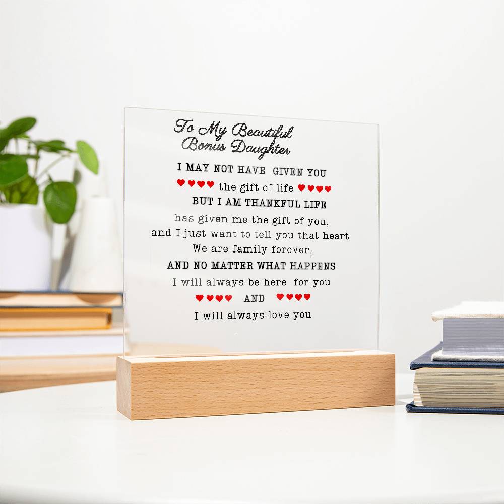 To My Beautiful Daughter