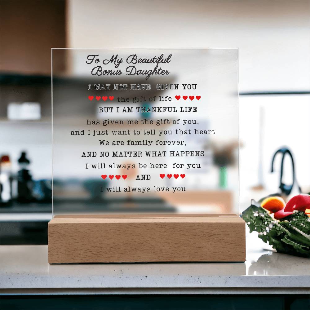 To My Beautiful Daughter