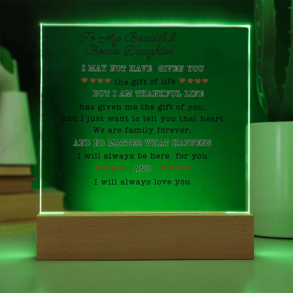 To My Beautiful Daughter