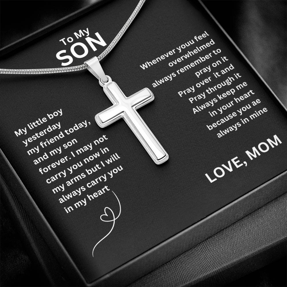 For Son's Birthday, Gift For Him, Gift From Mom,  Cool Necklace With Message Card