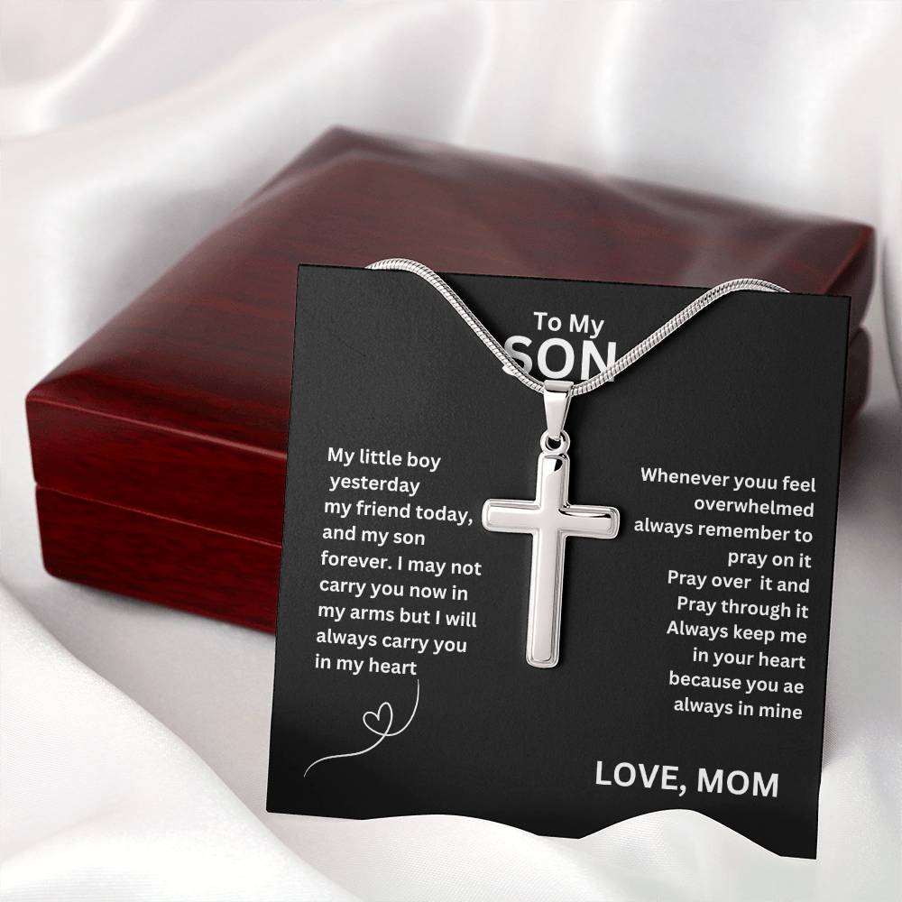 For Son's Birthday, Gift For Him, Gift From Mom,  Cool Necklace With Message Card