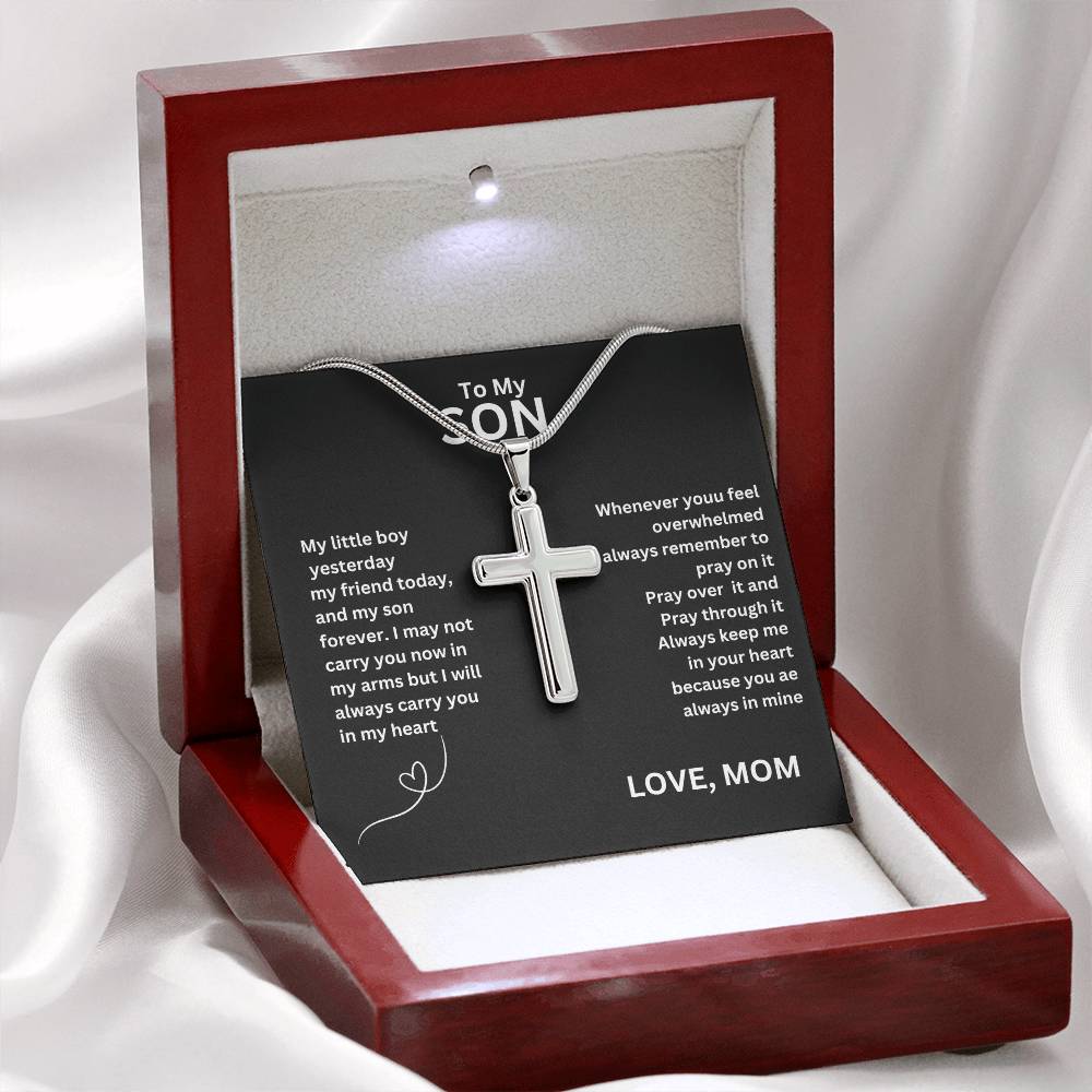 For Son's Birthday, Gift For Him, Gift From Mom,  Cool Necklace With Message Card