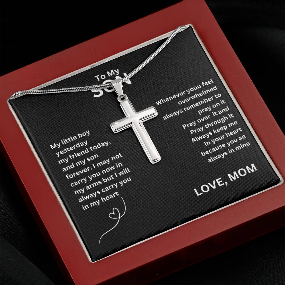 For Son's Birthday, Gift For Him, Gift From Mom,  Cool Necklace With Message Card