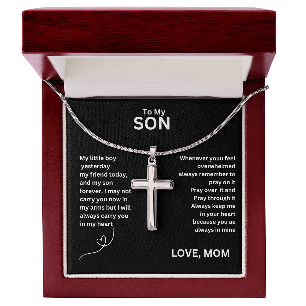 For Son's Birthday, Gift For Him, Gift From Mom,  Cool Necklace With Message Card