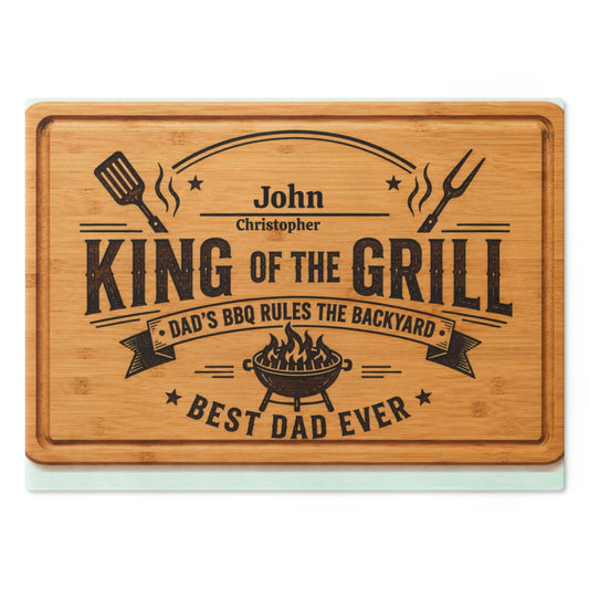 “A personalized gift for the King of the Grill.”