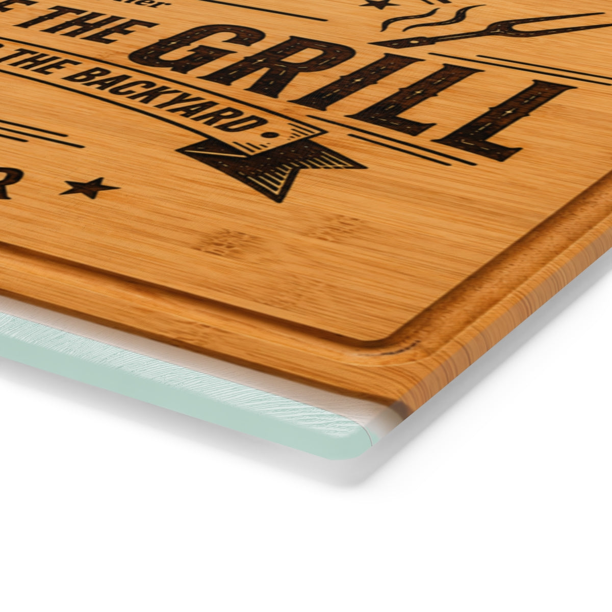Personalized King of the Grill Cutting Board – Custom Dad Name & Child Name Father’s Day Gift