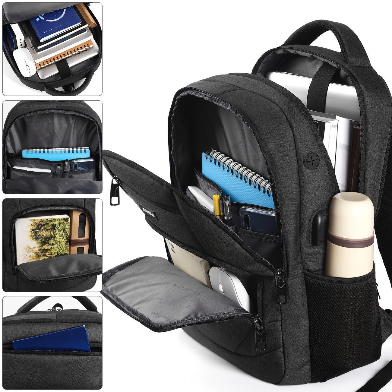 USB Charging Laptop Backpack – Anti-Theft Travel & School Backpack for Men & Women